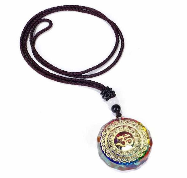 

pendant necklaces orgone necklace metatron cube orgonite energy 7 chakras reiki healing emf protection crystal3324459, Silver