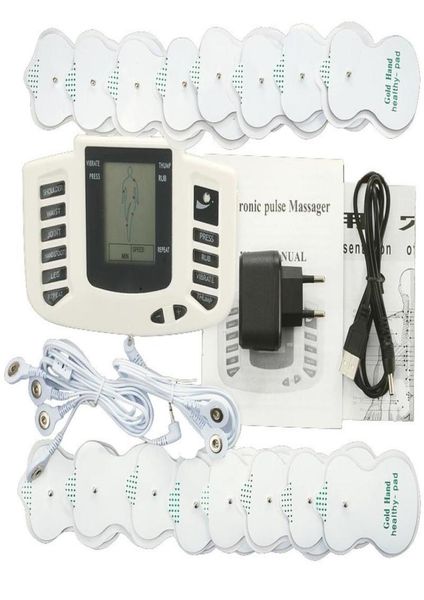 

tens ems massager electro stimulation muscle stimulator electrostimulator fisioterapia physiotherapy machine 16 pads2535272