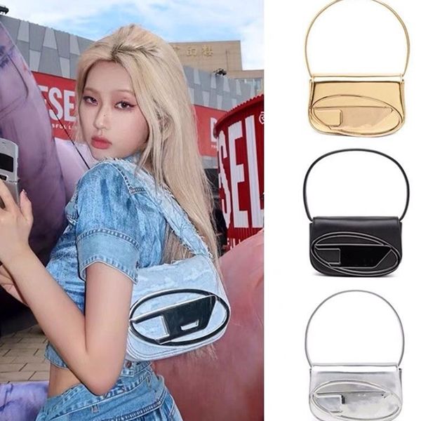 

ltaly fashion multicolor contrast dingdang bag fashion half round bag women one shoulder crossbody bag designer bag handbag nappa leather di