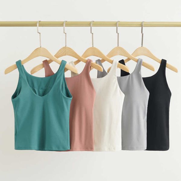 

women yoga vest tank stretch blouse female deep u beautiful backstrap chest pad gym running and fitness sports tank ll-01 yoga outfit