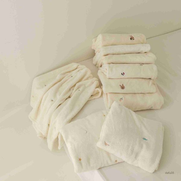 

blankets swaddling fleece baby blanket newborn autumn winter swaddling blankets soft warm stroller cover bedding bear embroidery babies acce
