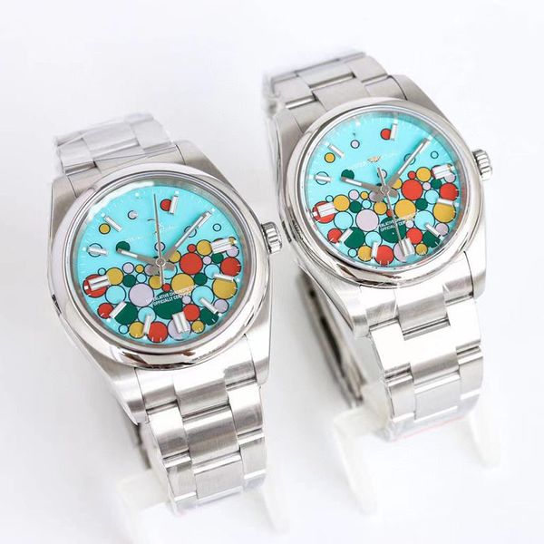 

designer's wristwatches new puzzle color dd mens watch 2813 automatic mechanical 41mm stainless steel waterproof 36mm womens classic wr, Slivery;brown