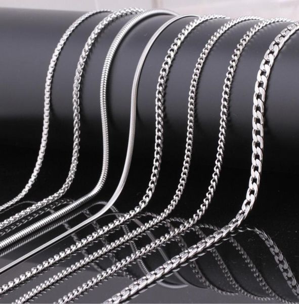 

chains jewelry findings components new fashion brief 60cm stainless steel chains whole jewelry accessories lp0178023355, Silver