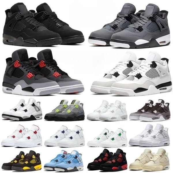 

og basketball shoe 4 men women black cat 4s sports trianers sneakers university blue cool grey infrared