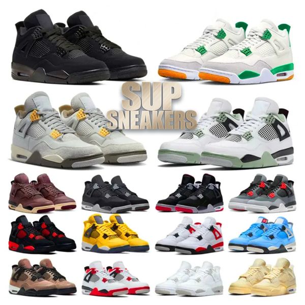 

sail jumpman 4 retro basketball shoes for men women black cat 4s basketball sneaker outdoor j4 designer sneakers leather breathable platform