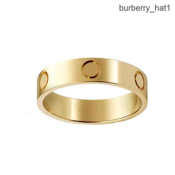 

titanium steel silver love ring men and women rose gold jewelry for lovers couple rings gift size 5-11 width 4-6mm