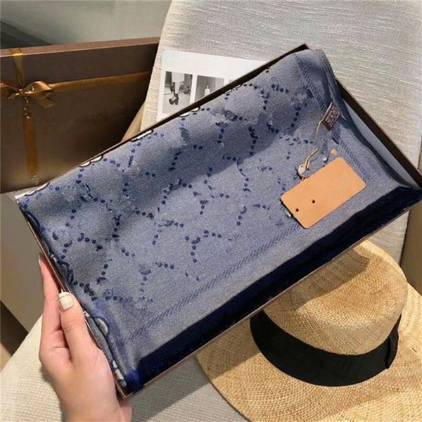 

classic men and women four seasons comfort 180 70cm scarf shawl female wool scarves can be whole 008305y, Blue;gray