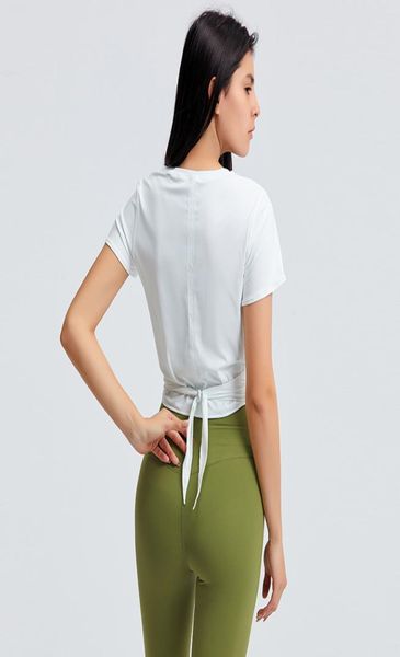 

fitness women breathable yoga 71 gym workout tank backless sport t shirt women running shirt without bra7786266, White;red