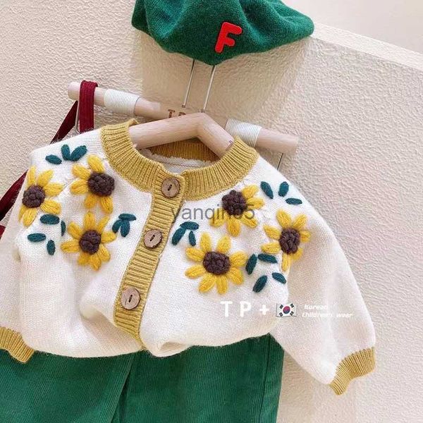 

pullover kids girls knitted jacket spring and autumn 2023 new internet celebrity baby childrens clothing korean version autumn sweater hkd23, Blue
