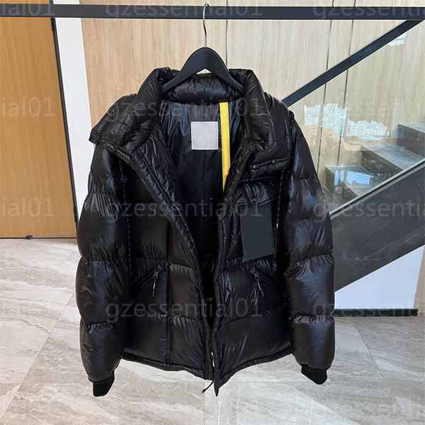 

designer men down jacket women puffer coat winter warm two-way zipper drawstring hooded four-layer thickening womens coats designers puffer, Black