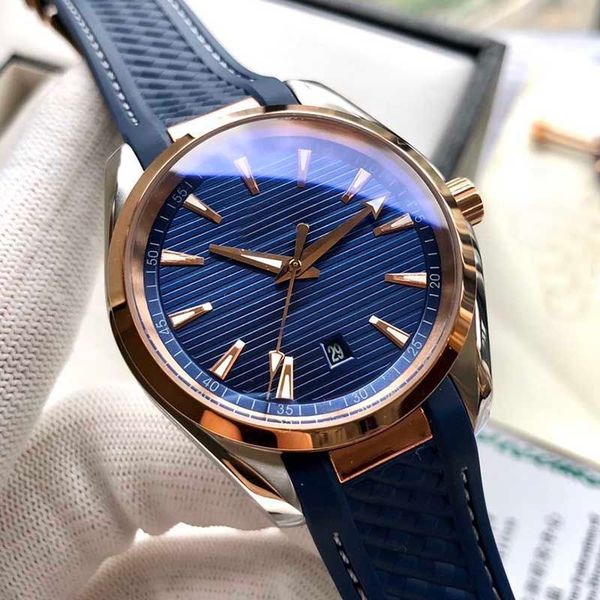 

u1 aaa watches rose gold sports men mens gaus vv8900 luxury watch automatic watches movement mechanical master 150m bond 007 rubber montre d, Slivery;brown