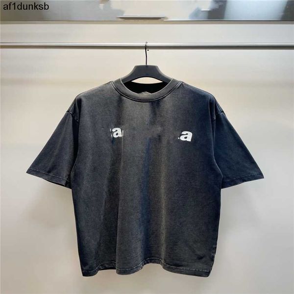 

clothing balencaigaly balencigaly men's t-shirt fashion design 06-02 men's t-shirts womencotton wrinkle proof couple printed lette, White;black