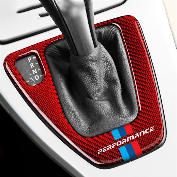 

for bmw e90 e92 e93 3 series emblem sticker decal car interior carbon fiber gear shift panel m performance trim244s