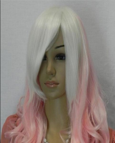 

wig gosick victorique de blois long blondepink white curly synthetic cosplay wig6901570, Black;brown