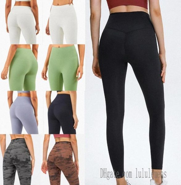 

newstyle white black womens leggings yoga suit pants 32 align high waist sports raising hips gym wear legging elastic fitness tights workout