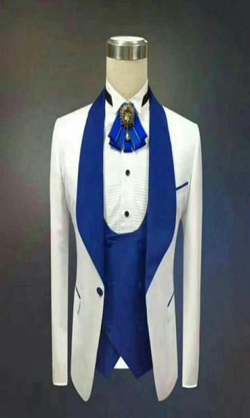 

new handsome shawl lapel groomsmen one button groom tuxedos men suits weddingpromdinner man blazer jacketpantstievest 8622616, Black;gray
