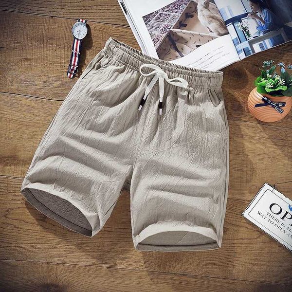 

men's shorts 2023 new summer shorts casual shorts mens solid color knee length pants thin breathable beach shorts loose size 5xl, White;black