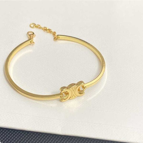 

2022 summer new triumphal arch bracelet ins niche design french light luxury simple bracelet jewelry, Golden;silver