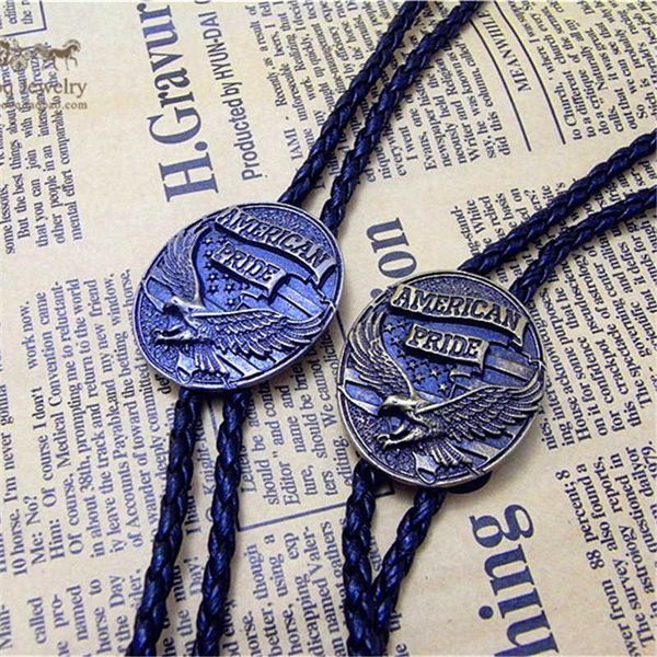 

bolo ties flag western cowboy bolo tie men shirt suits necktie hkd230719, Red