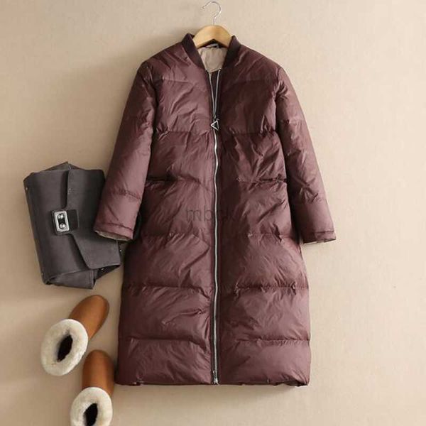 

women's down parkas sedutmo winter long warm duck down jackets women fashion oversize thick coat autumn casual slim pocket parka ed1358, Black