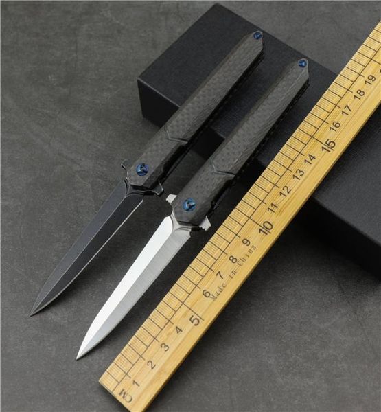 

m390 blade carbon fiber handle ball bearing folding knife outdoor camping sharp tactical hunting folding knife fruit knife edc too8474327