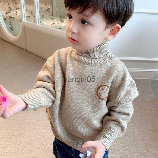 

pullover 2022 autumn baby girls boys sweaters coat kids knitting pullovers baby boys girls turtleneck long sleeve sweaters 2-10y hkd230719, Blue