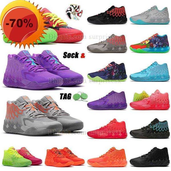 

boots basketball shoes new boots authentic og lamelo ball mb.01 basketball shoes pumps men rick and morty melo lamelos balls mb1 mb01 outdoo, Black