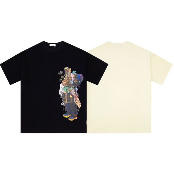 

mens and womens summer high edition new colorful letter fashion print round neck comfortable short sleeve, White;black