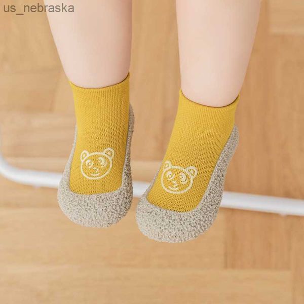 

baby socks shoes infant cute cartoon kids boy shoes soft rubber sole child floor sneaker toddler girls first walker for spring l230518, Black;grey