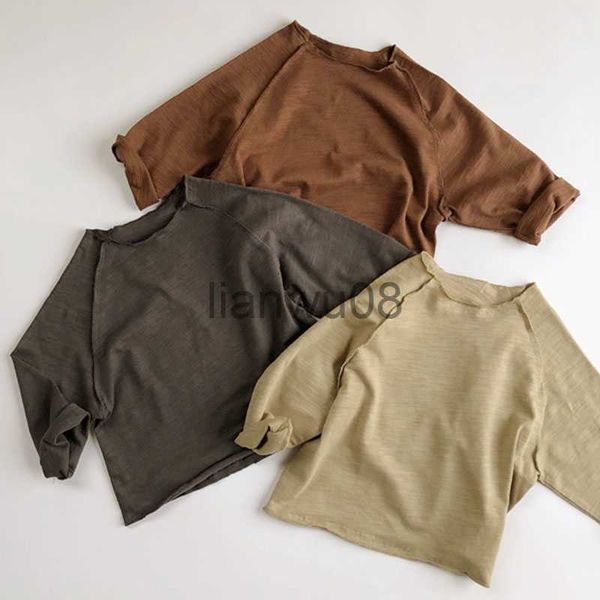

t-shirts korean spring autumn baby boys girls pure color children tshirt children's tshirt baby boys girls long sleeve tshirt 16 yrs x0, Blue