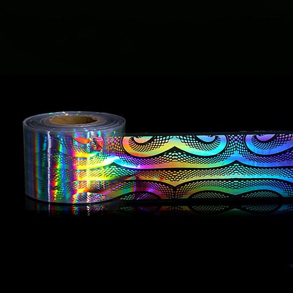 

stickers decals 120m * 4cm 1 roll holographic starry sky nail foil ergonomics laser nail art transfer sticker diy nail decoration 230718, Black