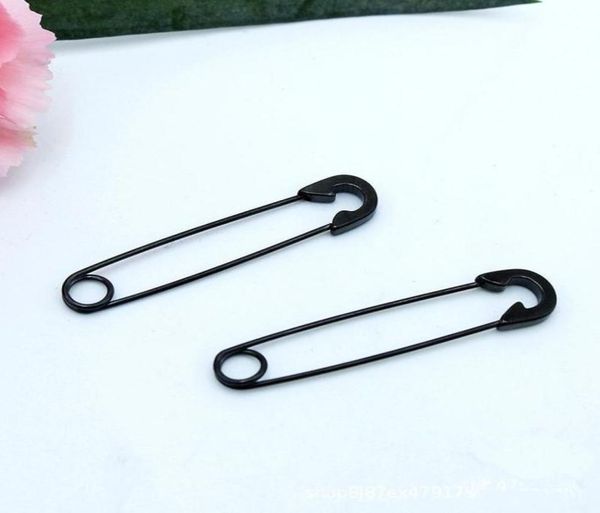 

gothic safety pin long stud earrings ear threader fashion piercing jewelry fake for women men5161754, Golden;silver