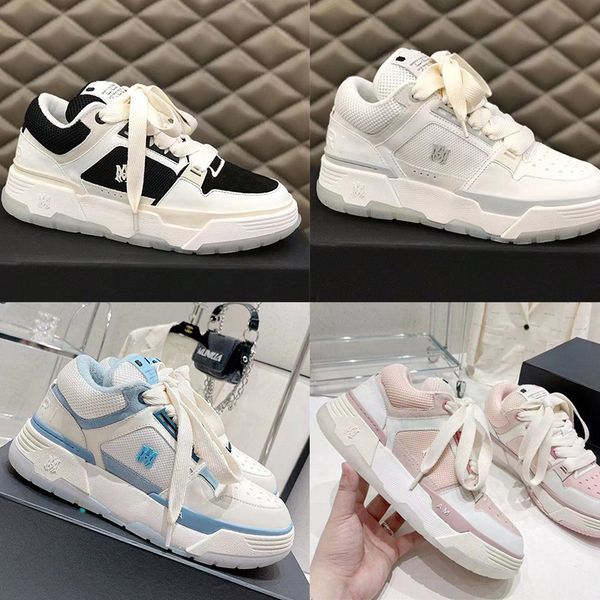 

designer sneakers men women ma1 casual shoes ma2 leather sneaker mesh breathing shoe fashion platform trainers, Black