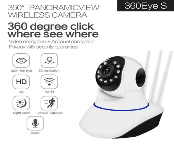 

ip camera wifi rotatable ptz camera surveillance wifi home camera ir wireless cam voice call motion detection5298686, Black;white
