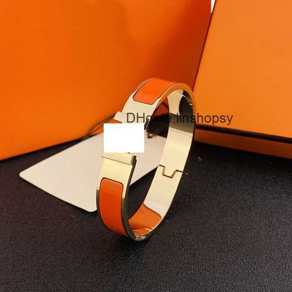 

aher mas designer luxury brand enamel bracelet designer h letter bracelet luxury brand fashion enamel daily accessories party wedding valent, Black