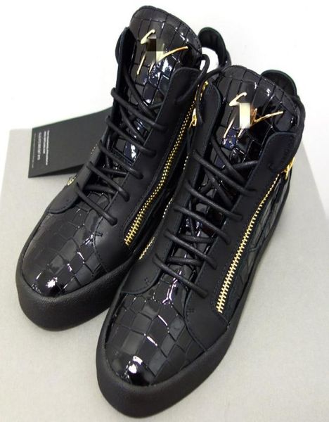 

r6 shoes13giuseppe13gz13zanotti13studded spikes flats shoes casual shoes men women party lovers sneakers2684535, Black