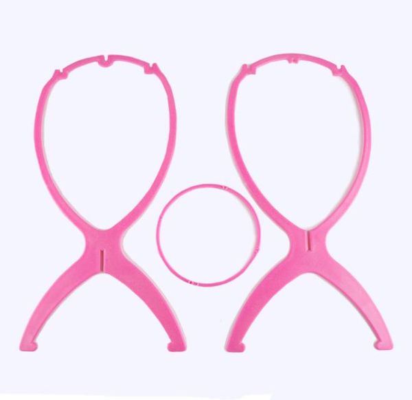 

wig stand factory direct plastic foldable whole01234566461848, White