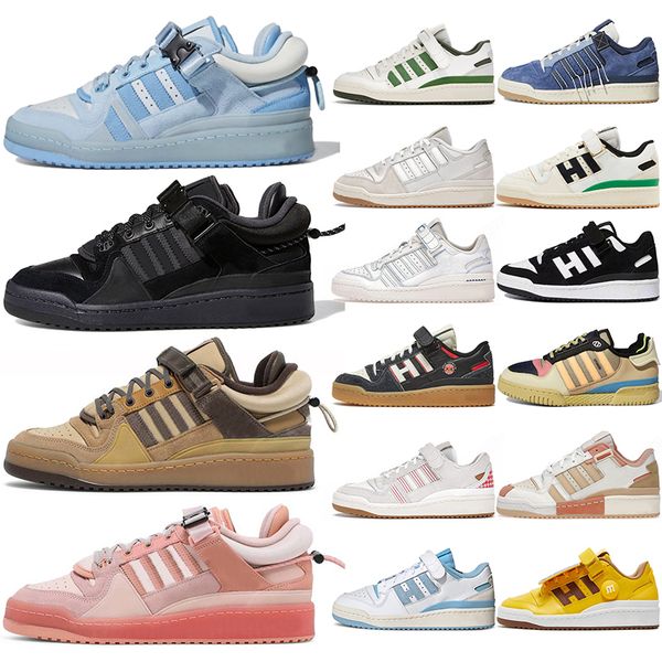 

2023 new design bad bunny forum 84 low casual shoes buckle cream yellow blue tint easter egg women mens trainers outdoor sports sneakers