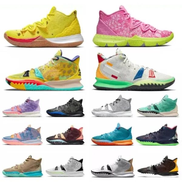 

2023 basketball shoes kyrie 7 one world people chip copa grind 5 mens kyries 7s irving 5s sponge sandy creator hendrix rayguns daybreak trai, Black
