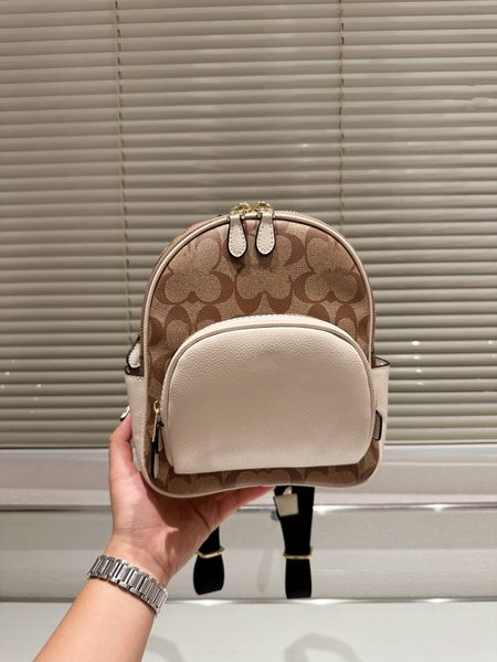

new backpack leather women's backpack designer men's shoulder backpack fashion casual small backpack discoverys
