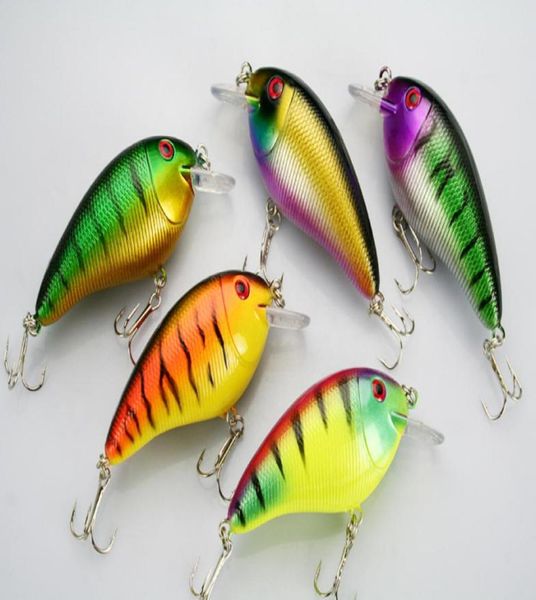 

whole lot 20 fishing lure cranks crankbaits hand baits hooks bass 162g9cm 5 color shippng3098878