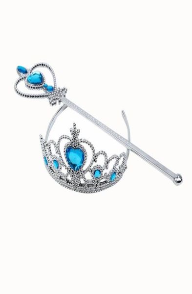 

girls princess tiara crown headband fairy wands sticks kids children dress up props halloween birthday party favors2401883, Red;brown