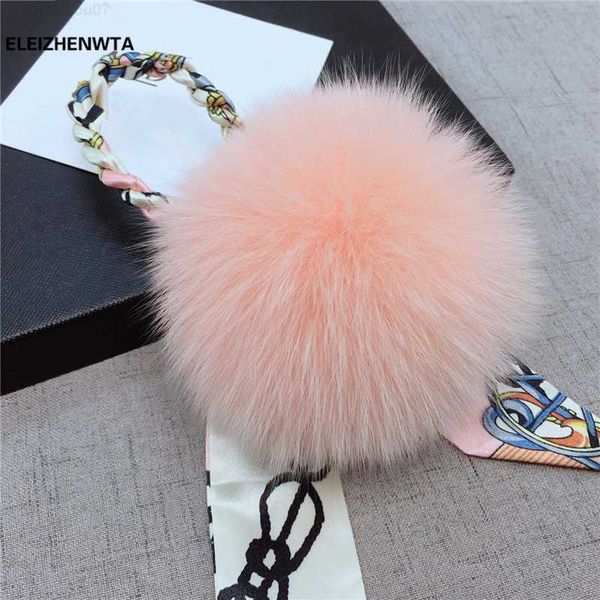 

key rings luxury fluffy pompom furball real fur keychain women purse bag charms keyring handbag jewelry accessories gift for her souvenirs l, Slivery;golden