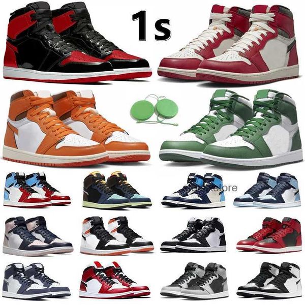 

1 jumpman basketball fashion shoes mens 1s university blue trophy room chicago high og hyper royal barely orange digital pink trainers outdo, Black