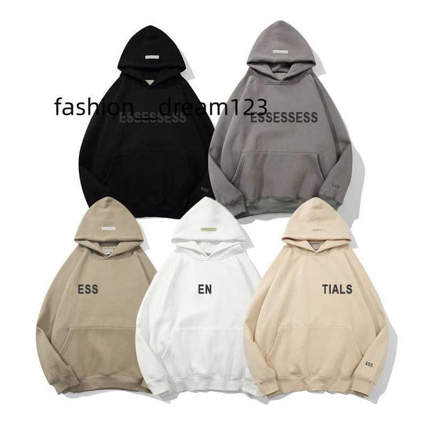 

men's hoodies sweatshirts ess hoodies luxury hoodies designer pullover sweatshirts god loose long sleeve hooded sweaters mens womens fa, Black