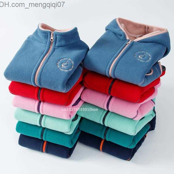 

coat brand windproof hood zipper all wool children's jacket thickened double wool boy jacket children's clothing children's j, Blue;gray