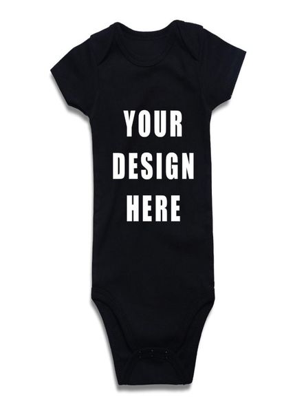 

newborn baby boy girl bodysuit custom printed one piece outfits jumpsuit cotton children clothing solid black white red clothes q19805696