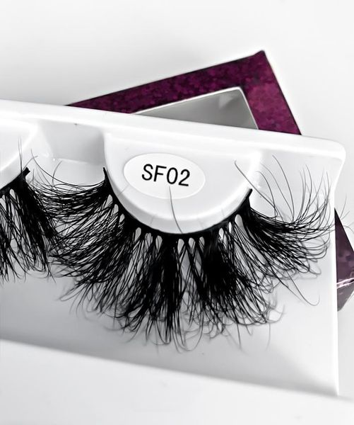 

25mm fluffy messy mink lashes pack dramatic long lash extension set whole 3d lash curly eyelashes with packaging8363535
