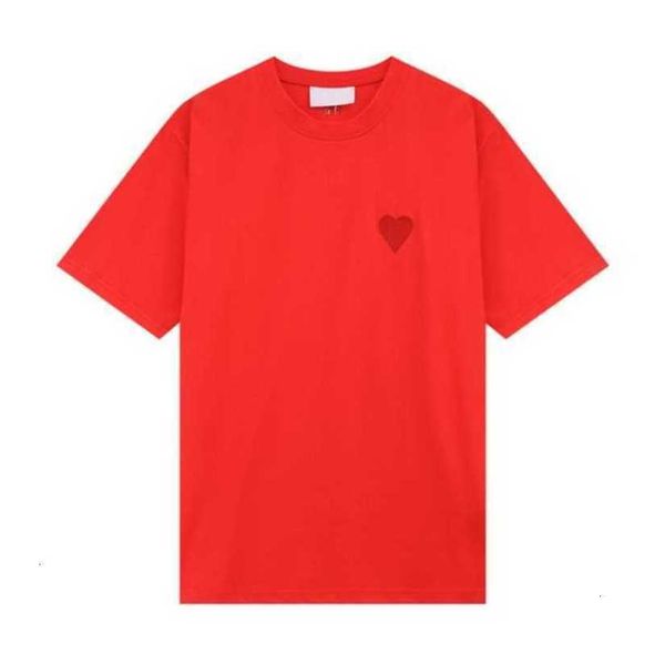 

men's t-shirts 2023new mens women designer of luxury amis t shirt fashion men s casual tshirt man clothing 95tq, White;black