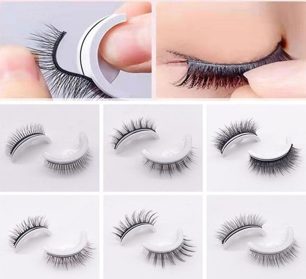 

false eyelashes 1pair reusable selfadhesive 3d mink lashes glue eyelash extension 3 seconds to wear no glue needed5593407